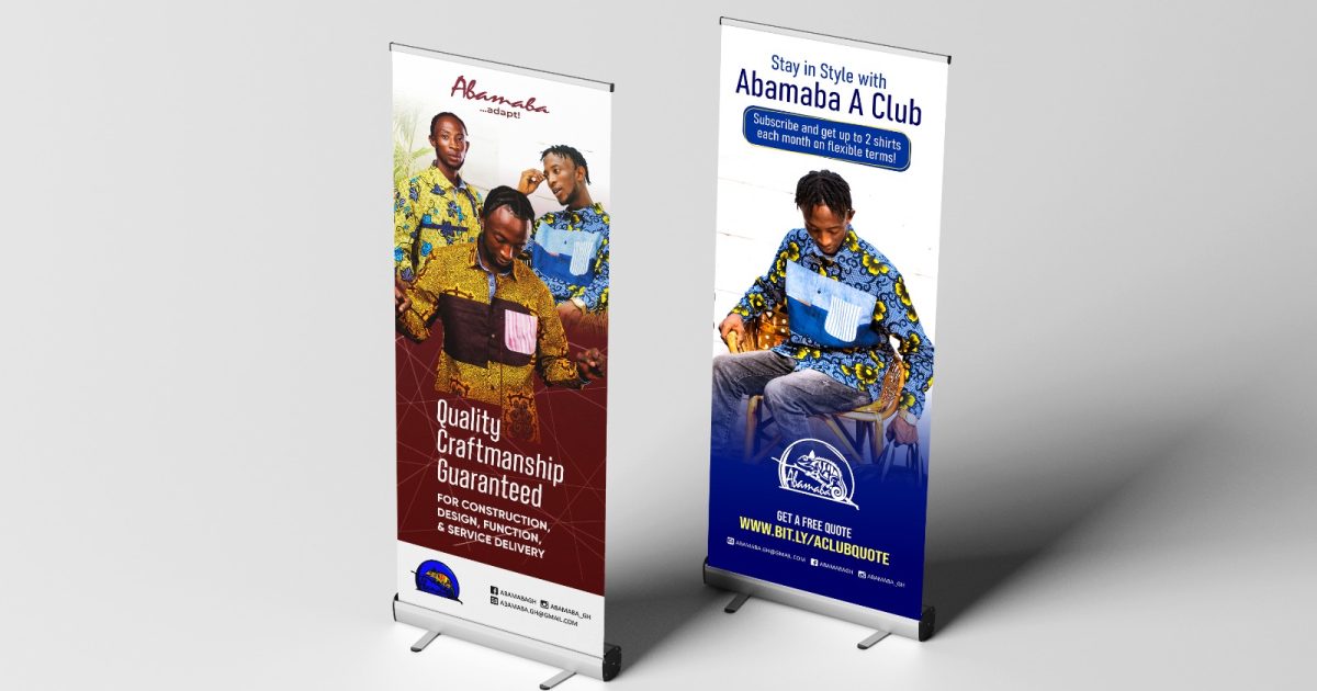 Abamaba roll-up banners