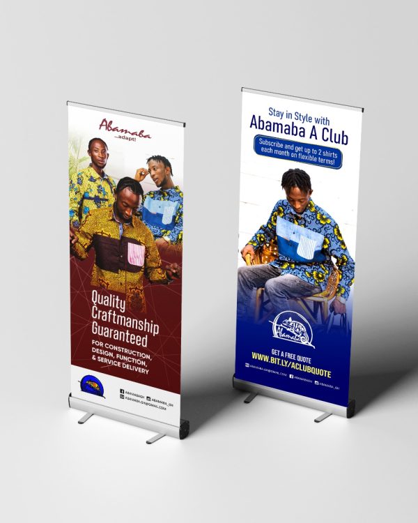Abamaba roll-up banners